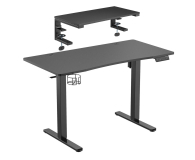 Silver Monkey Biurko elektryczne ED-120 black + Podstawka pod monitor EE-2 - 1351462 - zdjęcie 1